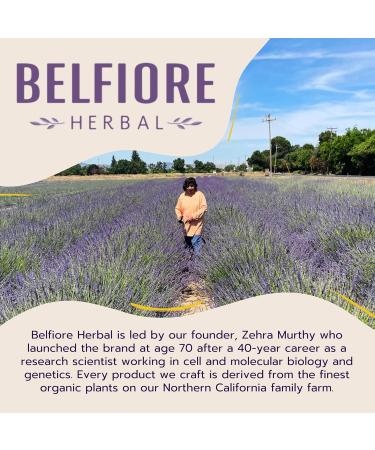 Belfiore Herbal 100% Natural Lavender Mist Spray Organic Face Body Hair Hydrating Mister Calming for Better Sleep Vegan non-GMO 2 ounce - Buy Online on GoSupps.com