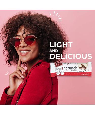 Power Crunch Red Velvet Whey Protein Bars - High Protein Snacks (12 Count) 1.4 Ounce - Buy Online on GoSupps.com