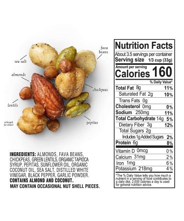 Sahale Snacks Sea Salt Bean & Nut Mix - 4 oz Snack | Healthy Gourmet Snack - Buy Online on GoSupps.com