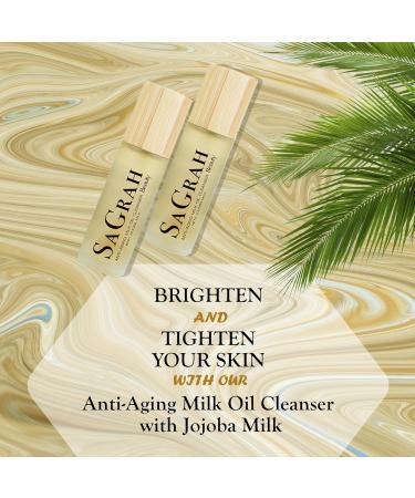 SaGrah Beauty Cleansing Oil Anti-aging Facial Cleanser With Jojoba Milk Daily Makeup Remover Deep Cleansing Oil Facial Cleansing Oil All Skin Types 3.4 oz - Buy Online on GoSupps.com