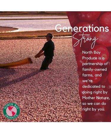 North Bay Produce Dried Cranberries 5oz - Gluten Free Vegan Healthy Snacks - Resealable Bag - Perfect for Kids and Adults - Buy Online on GoSupps.com