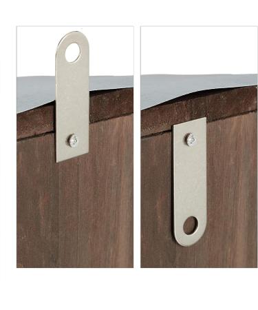 Relaxdays Wooden Squirrel Feeder House with Weatherproof Metal Roof - Hanging Garden Station in Dark Brown - Buy Online on GoSupps.com