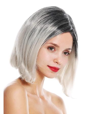 WIG ME UP GFW3131 - Ombre Black Grey Straight Short Wig for Women | Stylish Ladies Wig for Every Occasion - Buy Online on GoSupps.com