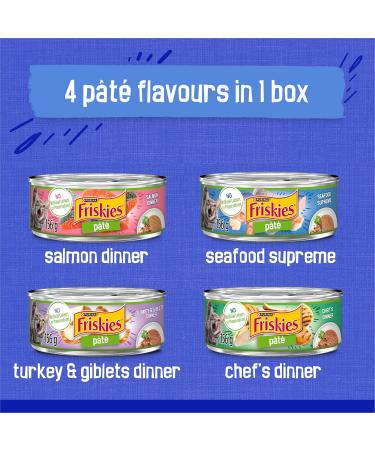 Friskies Greatest Hits Wet Cat Food Pate Variety Pack 4 Flavours - 156 g Can (32 Pack) Greatest Hits Cat Food - Buy Online on GoSupps.com