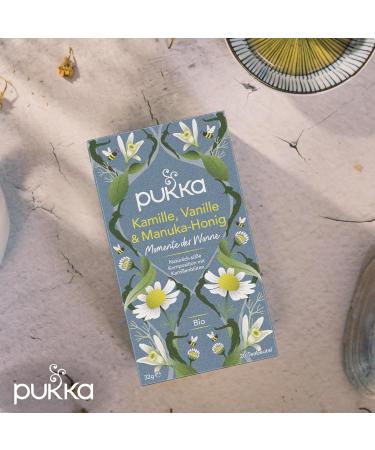 Buy Pukka Organic Herbal Tea - Chamomile Vanilla & Manuka Honey - 80 Bags | Calm Moments - 4 Pack - International Shipping Available - Buy Online on GoSupps.com