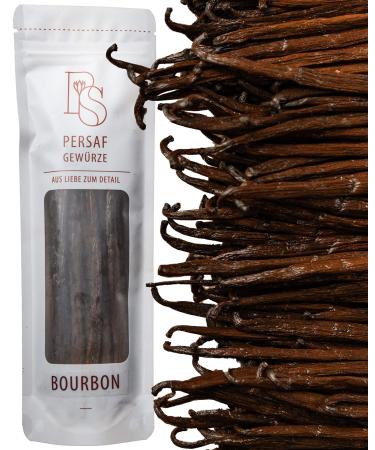 5 organic bourbon vanilla pods from Madagascar by Persaf I in gourmet quality I length 15-18 cm i The vanilla of the gourmet chefs i 100% naturally refined & fairly traded (de- ko-006) 5 pieces (1 Pack)