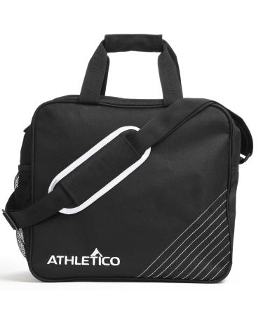 Athletico Essential Bowling Bag - Single Ball Bowling Tote Bag With Padded Bowling Ball Holder Black