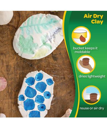 Crayola Air Dry Clay for Kids - Natural White Modeling Clay, 5lb Bucket - Amazon Exclusive - Buy Online on GoSupps.com