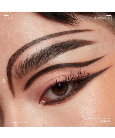 Nyx Epic Wear Liquid Liner - Waterproof Brown Matte Eyeliner - Buy Online on GoSupps.com