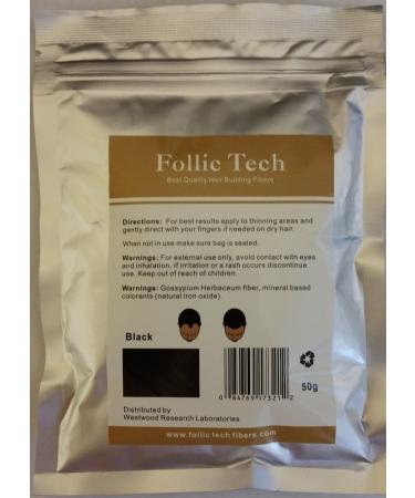 Hair Building Fibers Black 250 Grams. Highest Grade Refill That You Can Use for Your Bottles from Competitors