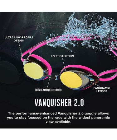Speedo Women's Mirrored Vanquisher 2.0 Aqua Swim Goggles | Buy Online - Buy Online on GoSupps.com