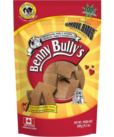 Benny Bullys 776310042220 Chops Small Bites Beef Liver Dog Treats (260g Economy) + Benny Bullys 776310042145 Chops Beef Liver Dog Treats (40g Entry) - Buy Online on GoSupps.com