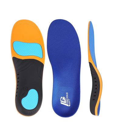 Arch Support Orthotic Shoe Inserts for Women and Men Plantar Fasciitis Flat Feet Metatarsalgia Pronated Supinated Heel Pain Insoles (S) Male 6.5-8.5 / Women 7.5-9.5