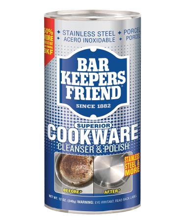 Bar Keepers Friend Superior Cookware Cleanser & Polish | 12-Ounces | 1-Unit 12 Ounce (Pack of 1)