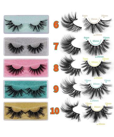 HeyAlice 22-25mm 8D Dramatic Fluffy Long Mink Lashes - 20 Pairs, 10 Styles - Buy Online on GoSupps.com