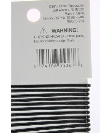 Conair Styling Essentials Firm Hold Black Bobby Pins - 18 Count Pack - Buy Online on GoSupps.com