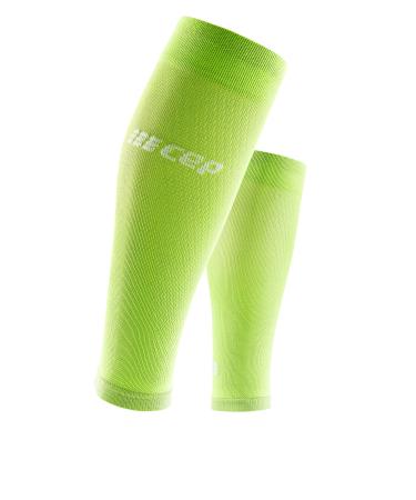 CEP - ULTRALIGHT COMPRESSION CALF SLEEVES for men | Calf sleeves with compression M Ultralight - Flash green/black