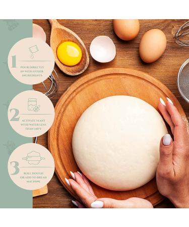 One in a Mill Instant Dry Yeast Packets - Fast Acting Self Rising Yeast for Baking Bread, Cake, Pizza Dough - Kosher - 12 Pouches - Buy Online on GoSupps.com