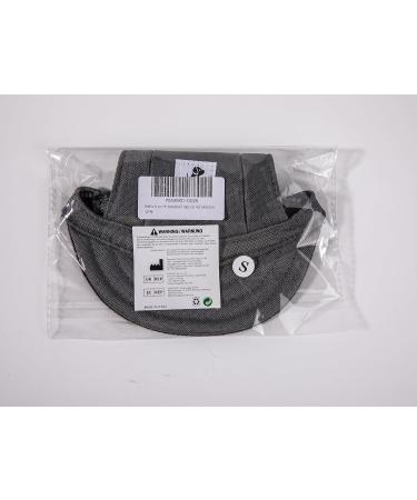 Pawaboo Dog Baseball Cap | Adjustable Sun Protection Hat with Ear Holes for Puppies - Grey Size S - Buy Online on GoSupps.com
