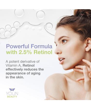 YOUN Beauty 2.5% Retinol Night Cream Moisturizer - Paraben-Free with Vitamin B5 E Hyaluronic Acid & Green Tea | 50ml by Dr. Anthony Youn - Shop Now for Skin Renewal - Buy Online on GoSupps.com