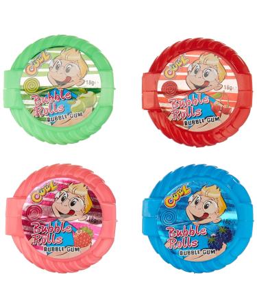 Buy Cool Bubble Rolls Chewing Gum Extra Wide 24-Pack (432g) | International Shipping - Buy Online on GoSupps.com