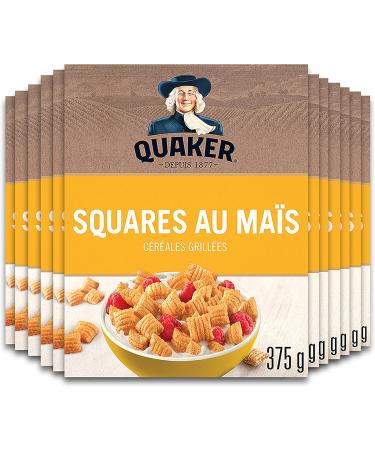 Quaker Corn Squares Cereal Multi-Pack 375g (Pack of 12) Original 375g (Pack of 12) - Buy Online on GoSupps.com