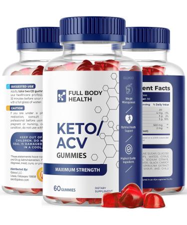 Full Body Health Keto ACV Gummies - Advanced Weight Loss Formula | 60 Gummies - Buy Online on GoSupps.com