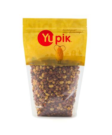 Yupik Roasted Salted Red Skin Peanuts 1 kg 6 Count Kosher Vegan Nuts with Skins Seasoned Nuts Crunchy Savory Snacks Source of Fiber Protein Snacks 6 kg