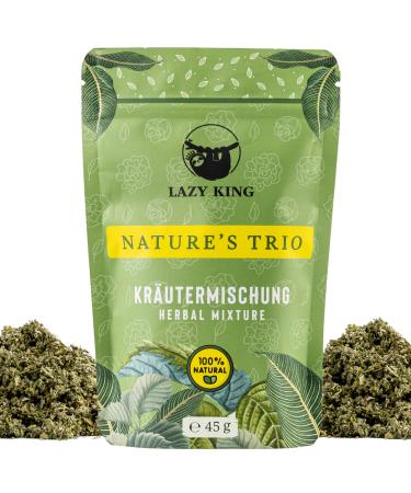Lazy King |Herbal mixing Natures Trio |Amsterdam Style |100% natural herbs |Eibian raspberry leaves & blackberry |Fine herbal tea |Herbal mix |45g