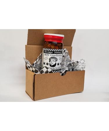 Chicago Johnnys Hot Giardiniera in Olive Oil - Spicy Pickled Vegetable Mix from Chicago - Buy Online on GoSupps.com