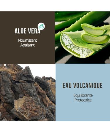  Aquaderma Organic Aloe Vera & Volcanic Water Shower Gel 500ml - 98% Natural Origin & Made in France - Gently Cleanses and Moisturizes - All Skin Types - Buy Online on GoSupps.com