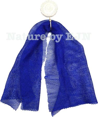 Nature by EJN Blue Net Bath Sponge - Customized N1 Weave, Long Skin Exfoliation - African Ghana Porous Design - Buy Online on GoSupps.com