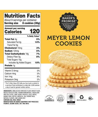 Dewey's Bakery Meyer Lemon & Key Lime Moravian Style Thin Cookies Duo Pack - 9oz (Pack of 2) | No Artificial Flavors, Colors, or Preservatives - Buy Online on GoSupps.com