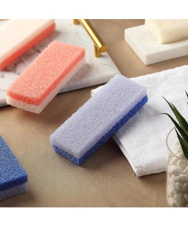 Slick Pumice Stone for Feet Callus Remover - 4 Pack, 2 Colors | Foot Scrub for Pedicure and Dead Skin Removal - Buy Online on GoSupps.com