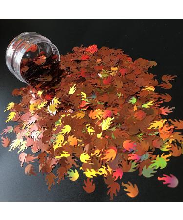 DIY 12-Piece Mixed Colographic Flame Nail Glitter Set - Laser Letter Shape Sequin Flakes for Manicure Art Decoration | 12 Colors - Buy Online on GoSupps.com
