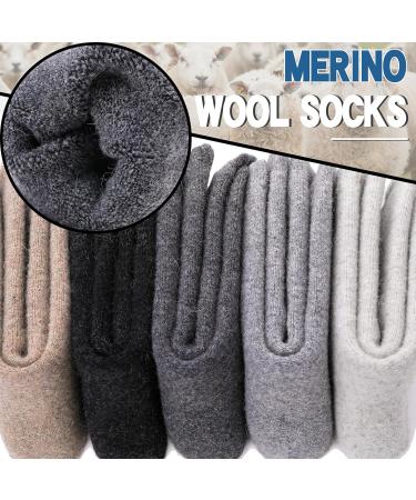 EbMore Women's Merino Wool Hiking Socks - 5 Pairs Thick Thermal Winter Socks - Buy Online on GoSupps.com
