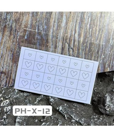 Nail Art Decorations Airbrush DIY French Style Pentagram Inkjet Template Nail Stickers Inkjet Decals Love - Buy Online on GoSupps.com