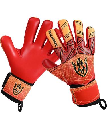 KeeperKing Goalkeeper Gloves for Adults & Kids - 4mm Finger Protection Removable FingaSave Unisex Multiple Sizes & Colors - Buy Online on GoSupps.com