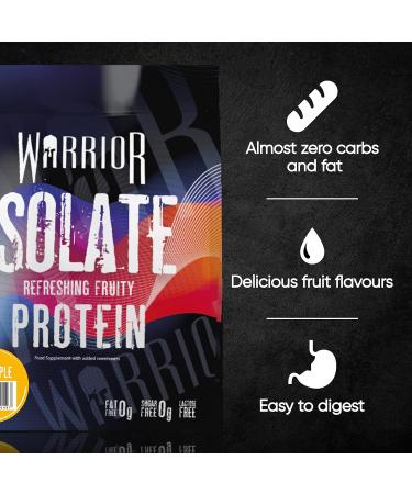 Warrior Ultra-Pure Whey Protein Isolate 500g - Refreshing Pineapple flavor - High Protein, Low Carb - 500g Pack - Buy Online on GoSupps.com