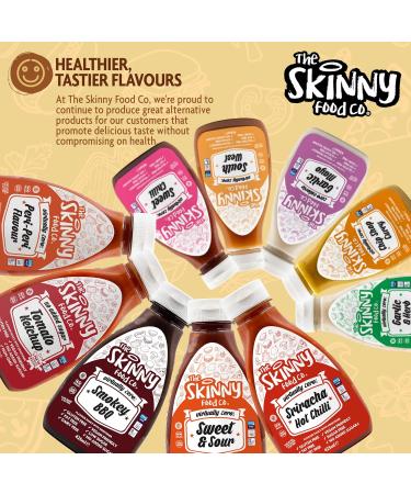 Skinny Food Co Sugar Free Sweet & Sour Sauce 425ml - Virtually Zero Calorie Sauce - Vegan & Keto-Friendly - Sugar Free Sweet and Sour Sauce - Gluten Free - Buy Online on GoSupps.com