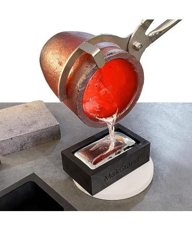 MakGrand 3.5kg Casting Graphite Crucible | High Temperature Resistant for Aluminum, Gold, Silver, Copper | Melting and Refining Tool - Buy Online on GoSupps.com