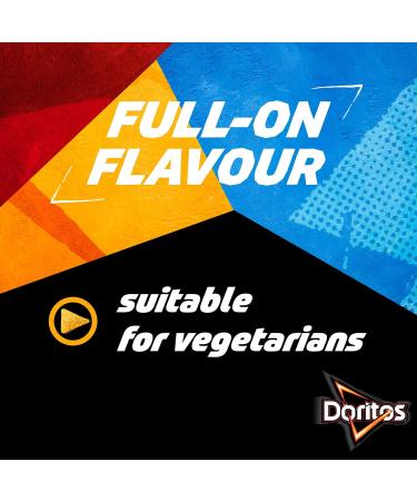 Doritos Chilli Heatwave Vegetarian Tortilla Chips Perfect for Snacking 40g (Case of 32) (Pack of 4) 40 g (Pack of 128) - Buy Online on GoSupps.com