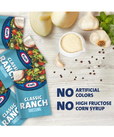 Kraft Ranch Salad Dressing Packets - 1.5 oz Single Serve, 60 Pack - Convenient for On-The-Go - Buy Online on GoSupps.com