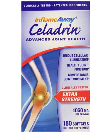 Celadrin Advanced Joint Health 1050 Mg 180 Softgels Fast Long Lasting Joint Comfort