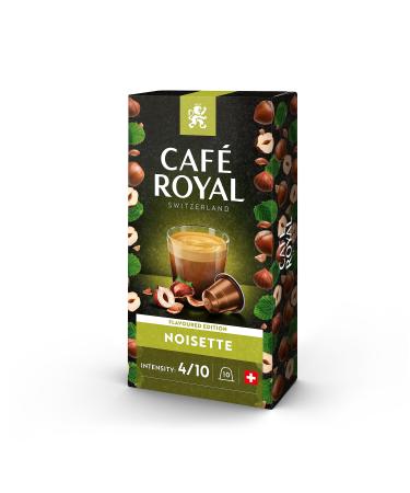 Café Royal Noisette Flavoured 10 Capsules for Nespresso Coffee Machine - Intensity 4/10 - UTZ Certified Aluminum Coffee Capsules - Pack of 10