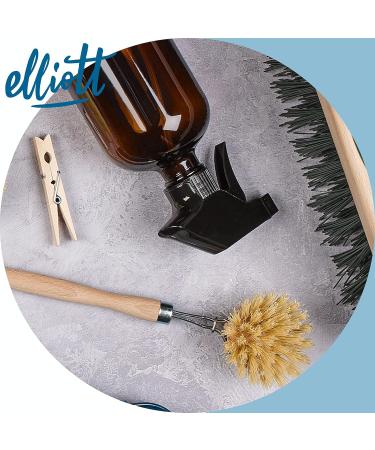 Elliott Wooden dish brush with Natural tampico fibres Long reach washing up brush ideal for cleaning glasses plates pots and pans replacable brush heads available. Regular Dishbrush - Buy Online on GoSupps.com