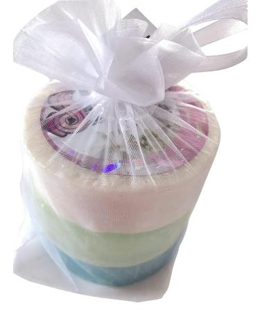 Loofah Soap Trio Organza Set - Ocean Scented Soap Bars for Exfoliating & Nourishing Skin | Buy Internationally - Buy Online on GoSupps.com