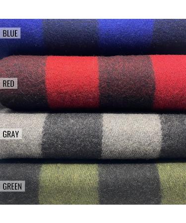 Arcturus Plaid Wool Blanket - 4.5lbs Heavy & Warm | Large & Washable | Green Buffalo Plaid - Ideal for Camping, Outdoors, Sporting Events & Home - Buy Online on GoSupps.com
