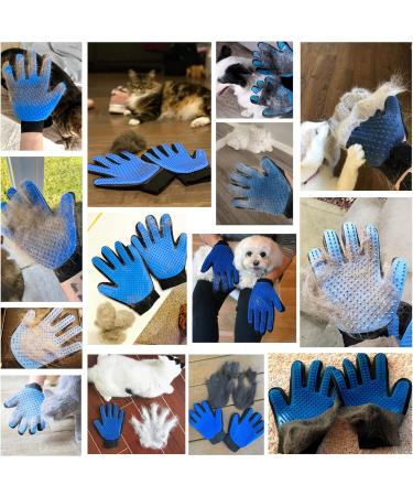 KENNELS & KATS Pet Grooming Glove | Premium De-shedding Brush for Dogs, Cats, Rabbits & Horses | 260 Tips for Mess-free Grooming | One Size Fits All | Blue - Buy Online on GoSupps.com