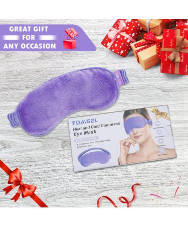 FDMGEL Microwave Heat Eye Mask - Aromatherapy Moist Heat/Cold Therapy Pillow for Dry Eyes, Migraine & Fatigue Relief - Buy Online on GoSupps.com